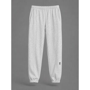 On Running Women Club Pant Grey Melange Joggers Sweatpants Medium 1WE1005